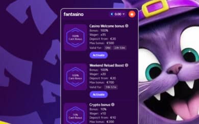 Fantasino casino registrering steg 3